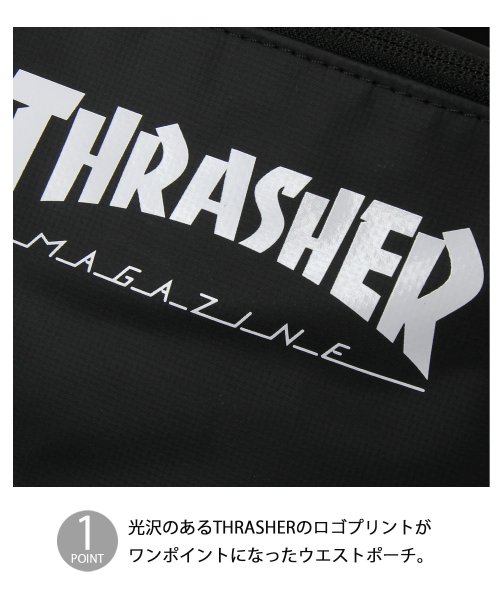 セール5 Off Thrasher スラッシャー ロゴプリント ターポリンウエストバッグ ウエストポーチ エーエムエスセレクト Ams Select D Fashion