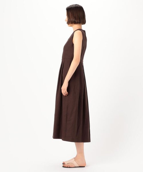 セール 30%OFF】スムースリネン アメリカンスリーブワンピース
