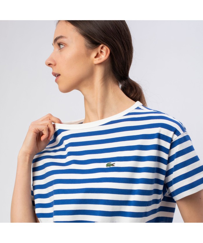 LACOSTE / ラコステ エッセンシャルボーダー半袖Tシャツ LACOSTE｜エッセンシャルボーダー半袖Tシャツ | Rakuten Fashion
