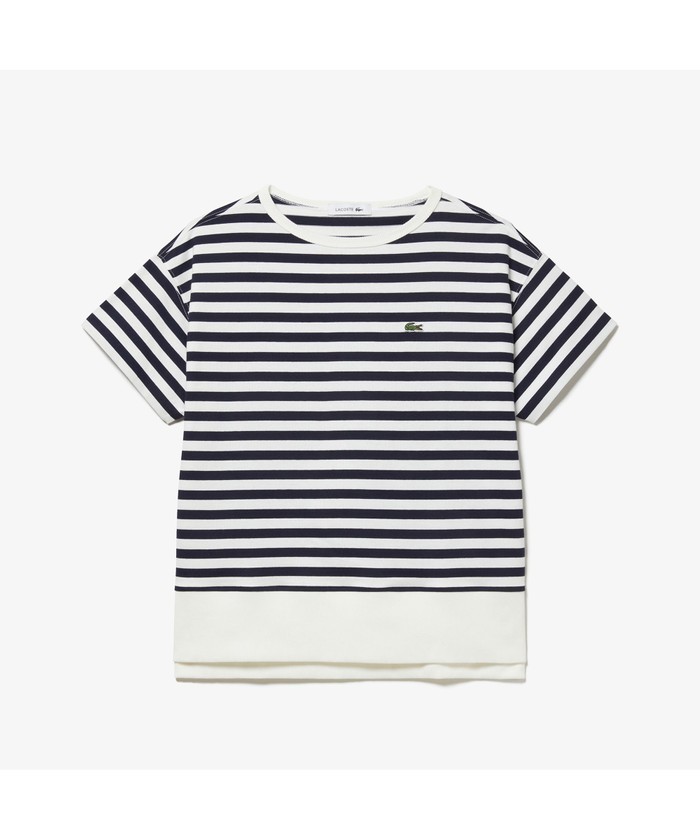SALE！ ラコステ　ボーダー 半袖Tシャツ　TF095EL　レディース  『ポスト投函(日本郵便)対応商品』 LACOSTE SALE！ ラコステ ボーダー 半袖Tシャツ TF095EL