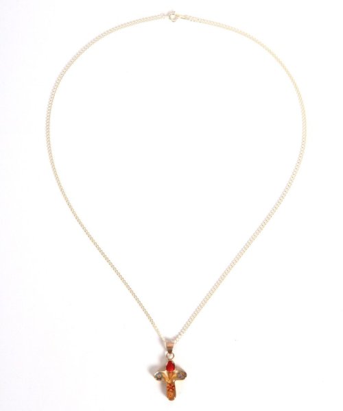 クーポン メキシコ産1点もの 押し花クリアクロスネックレス ワイスチャーム Wythecharm D Fashion クーポン メキシコ産1点もの 押し花クリアクロスネックレス ワイスチャーム Wythecharm D Fashion