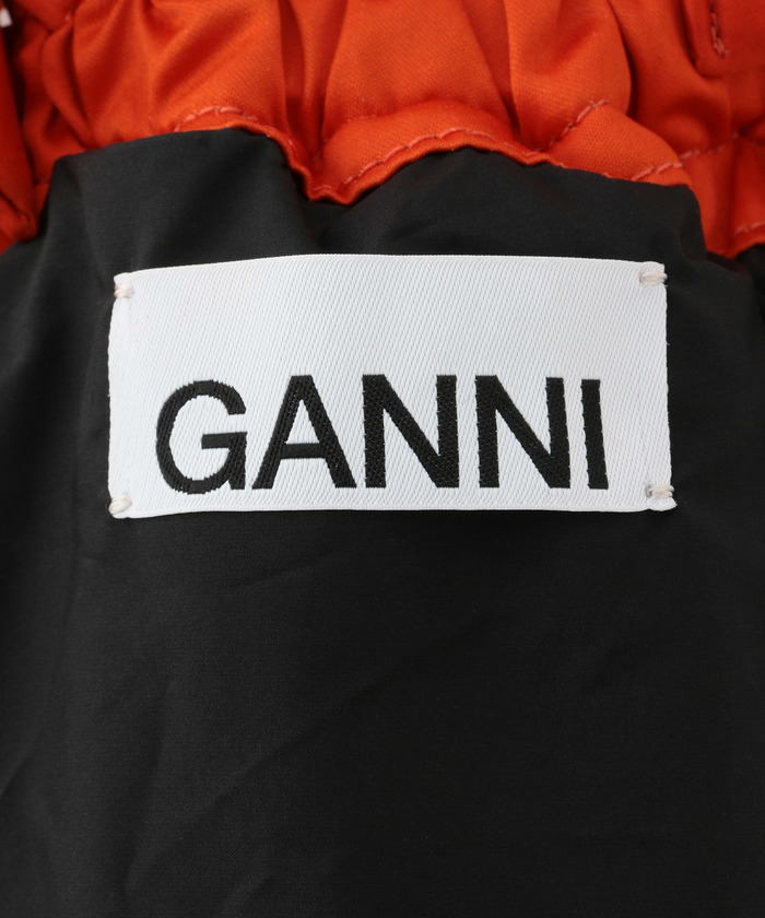 *GANNI* サテンノットバッグ Ganni Satin finished cotton bag with knot details | A4610099