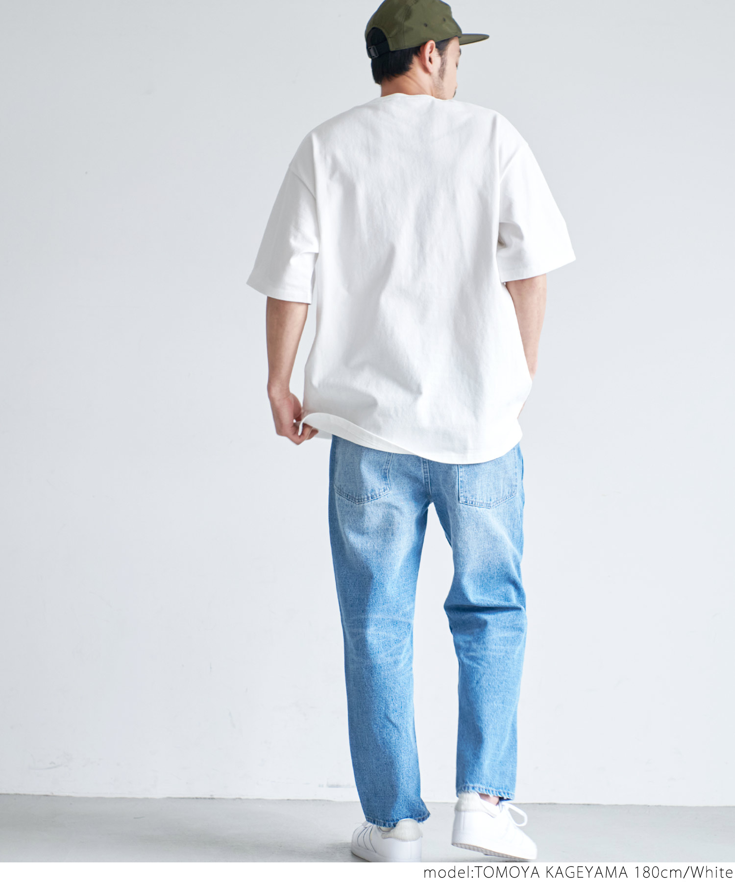 透けない】胸ポケット付きサイドスリットTシャツ(504052580