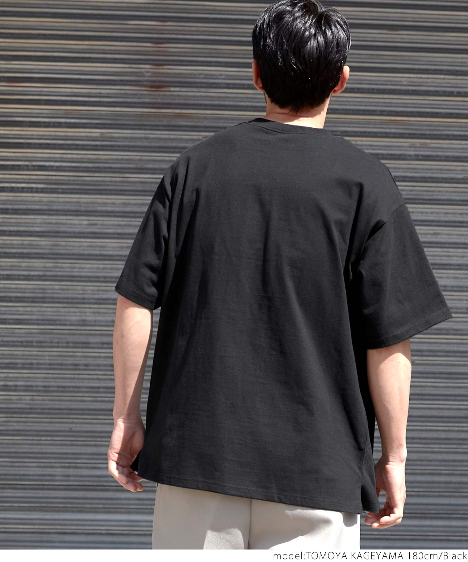透けない】胸ポケット付きサイドスリットTシャツ(504052580 透けない】胸ポケット付きサイドスリットTシャツ(504052580
