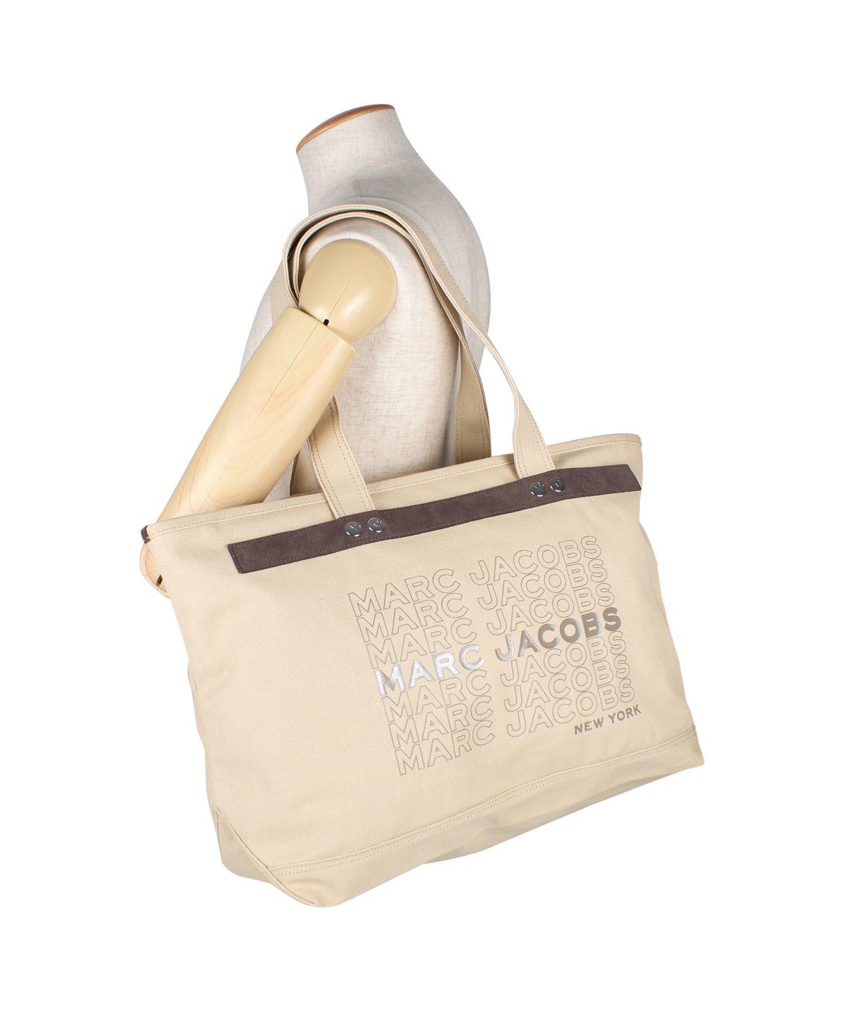 MARC JACOBS バーガンディ キャンバス　トートバッグ Marc Jacobs ザ クロスボディ キャンバス トート バッグ