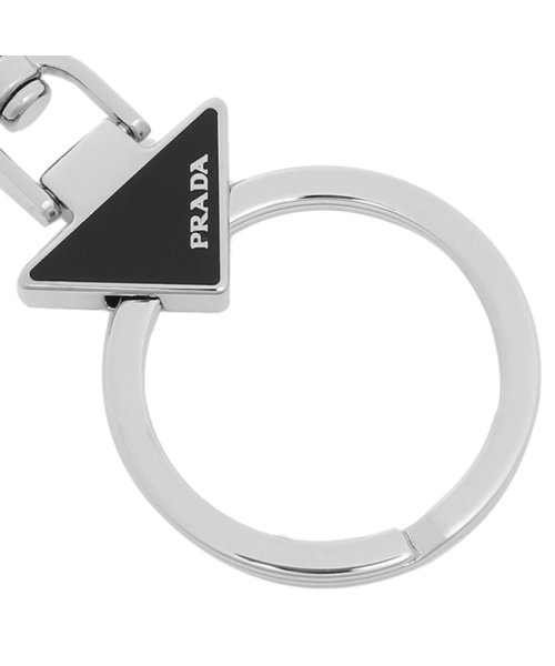 クーポン セール26 Off プラダ キーリング キーホルダー トライアングルロゴ ブラック メンズ レディース Prada 2ps050 66a F0002 プラダ Prada D Fashion