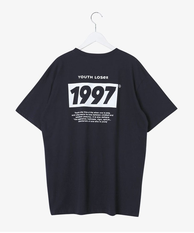 youth loser 1997 Tシャツ　XL バックプリント　ブラック　黒綿100%状態