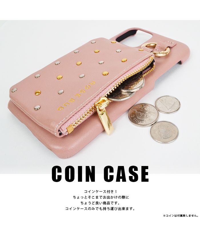 iphoneケース iPhone11Pro ローズバッド ROSEBUD コインケース