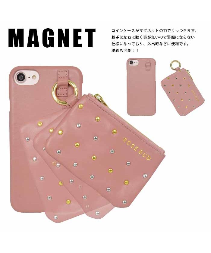 iphoneケース iPhone11 ローズバッド ROSEBUD コインケース付き iphoneケース iPhone11 ローズバッド ROSEBUD コインケース付き