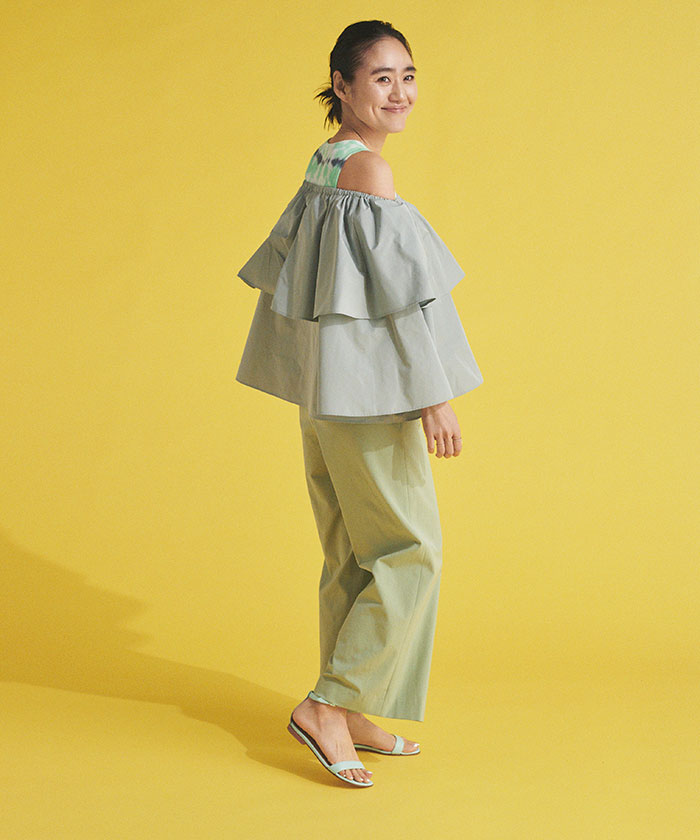 セール 40%OFF】【別注】金子綾×TOMORROWLAND ポリエステルシルク セール 40%OFF】【別注】金子綾×TOMORROWLAND ポリエステルシルク