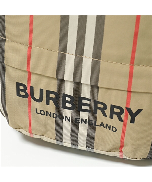 BURBERRY ナイロン 巾着バッグ 新品 ショルダーバッグ バッグ レディース 純国産/日本製