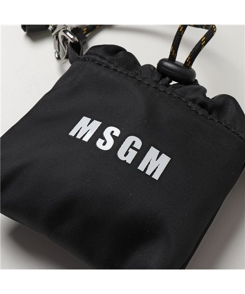 セール】【MSGM(エムエスジーエム)】3041MDZ35 ナイロン ロゴ エアーポッズケース ネックポーチ マイクロバッグ アクセサリーバッグ 鞄  99 メンズ(504043934) | エムエスジーエム(MSGM) - d fashion