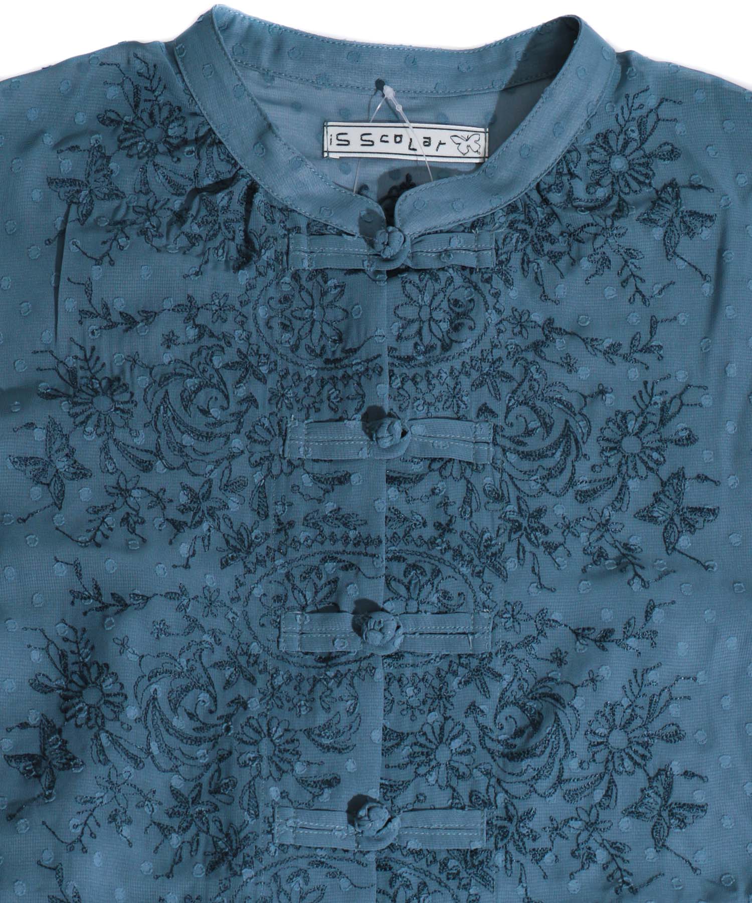 刺繍チャイナボタンシャツ(504049710) | イズ スカラー(iS ScoLar) - d 