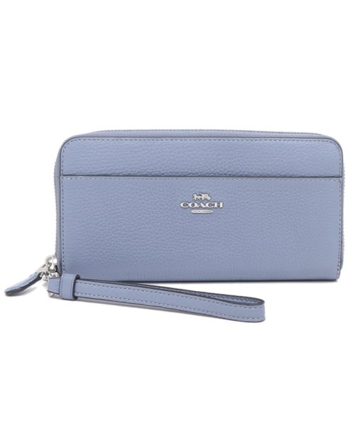 コーチ アウトレット 長財布 ブルー レディース Coach 6643 Svpw コーチ Coach D Fashion
