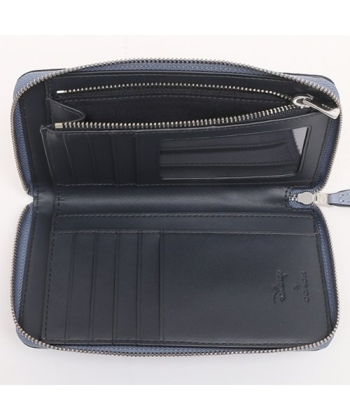 コーチ アウトレット 長財布 ディズニー コラボ シンデレラ ブルー レディース Coach C25 Svew コーチ Coach D Fashion