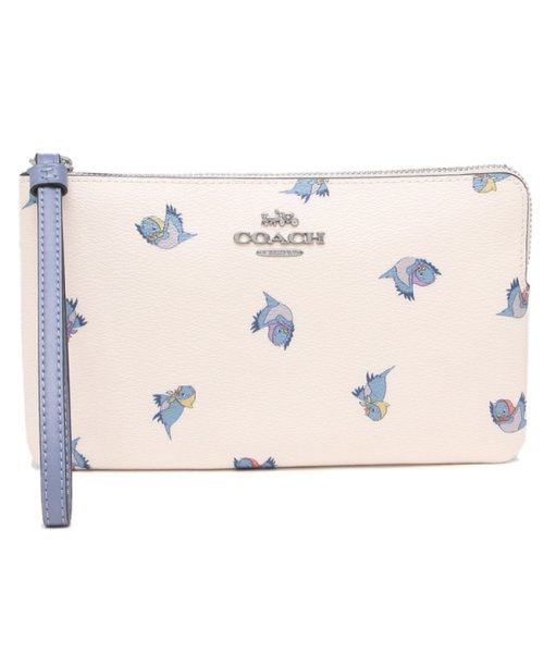 コーチ アウトレット リストレット ポーチ ディズニー コラボ シンデレラ ホワイト ブルー レディース Coach C3359 Svcah コーチ Coach D Fashion