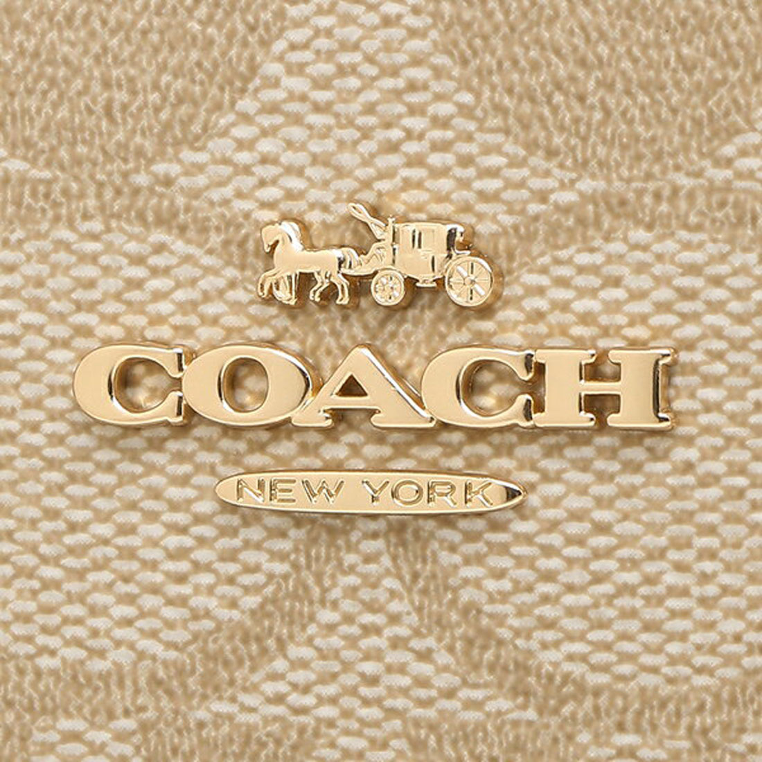 新品/未使用COACHコーチ 長財布 シグネチャーロングウォレット ベージュ