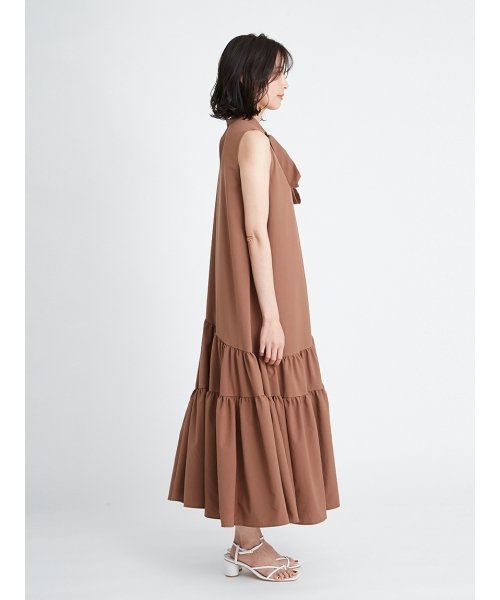 ロングタイティアードタフタワンピース フレイ アイディー Fray I D D Fashion