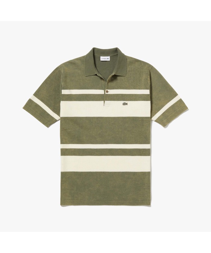 セール】ラコステ LACOSTE ウォッシュドニットポロシャツ