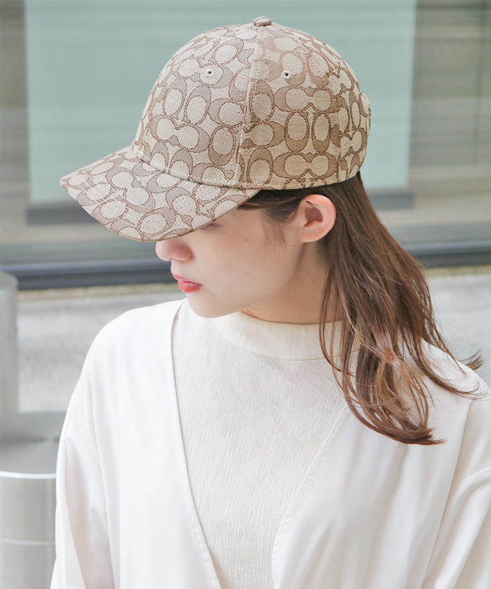 クーポン】【Coach(コーチ)】COACH コーチ Hat Signature Jacquard Cap