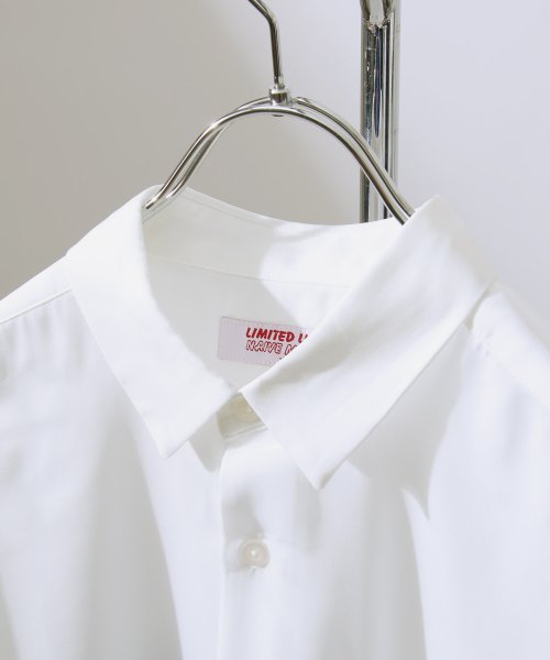セール シルクタッチポリエステルバックイラストプリントルーズシャツ ジップファイブ Zip Five D Fashion