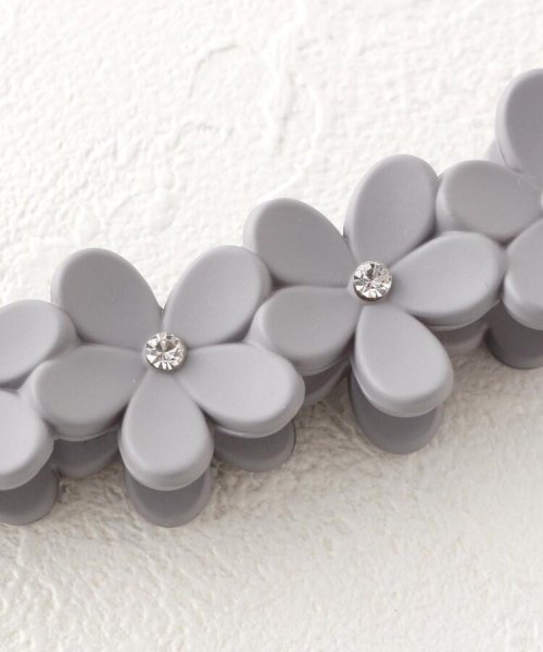 フラワーストーンバナナクリップ イッツデモ Its Demo D Fashion フラワーストーンバナナクリップ イッツデモ Its Demo D Fashion