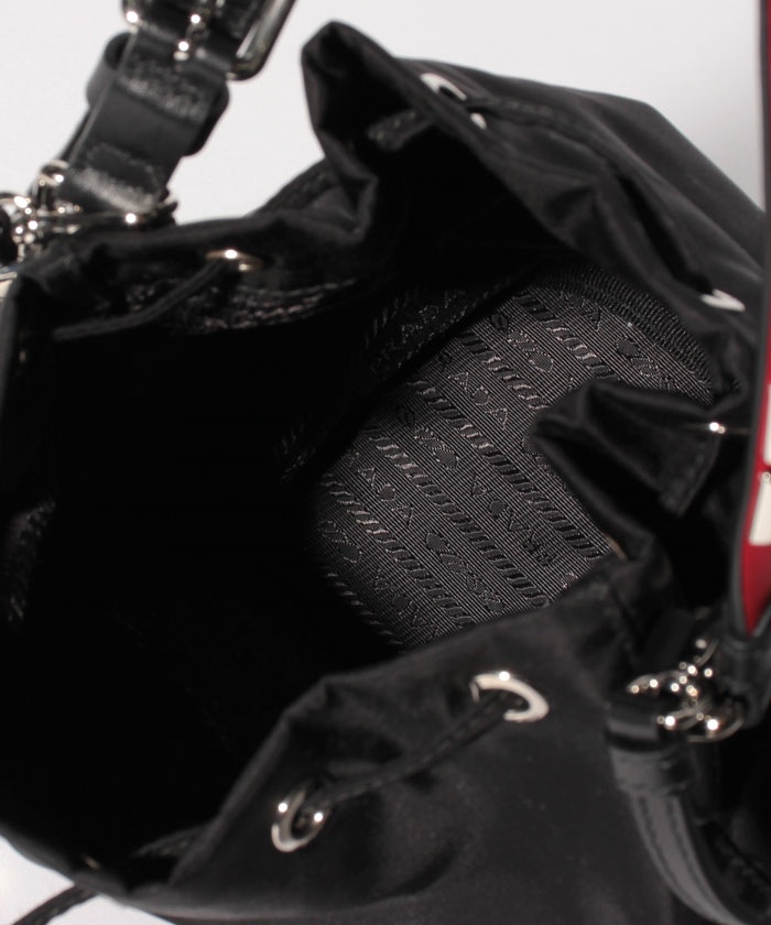 PRADA】プラダ 1BH038_V44_F0D9AA_V_OOOショルダー 巾着 2WAY