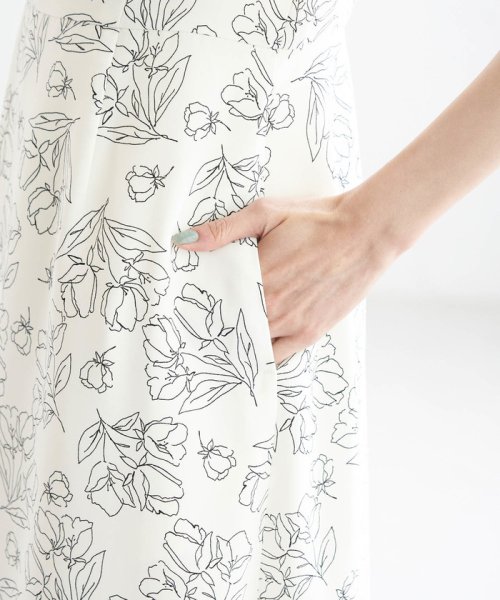 クーポン セール 38 Off 袖ギャザーフラワープリントワンピース ロペピクニック Rope Picnic D Fashion