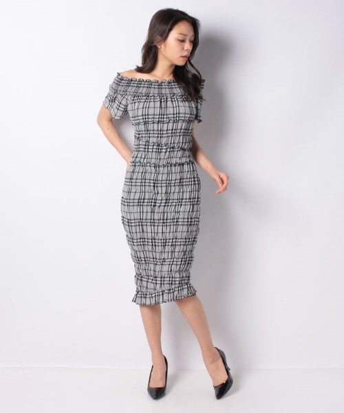 セール85 Off チェックシャーリングタイトワンピース レディアゼル Redyazel D Fashion