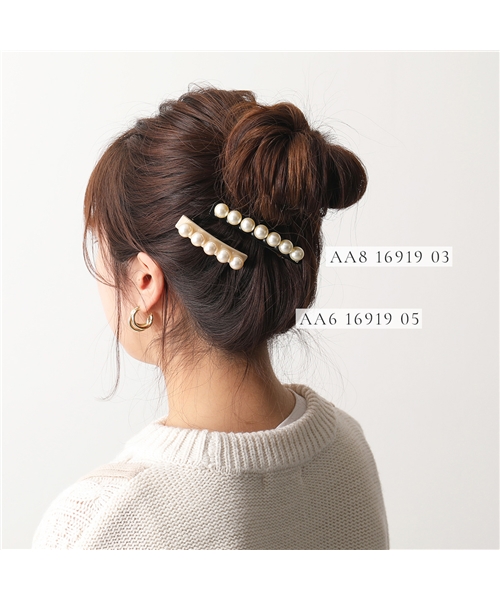 アレクサンドルドゥパリ ヘアクリップ パール-