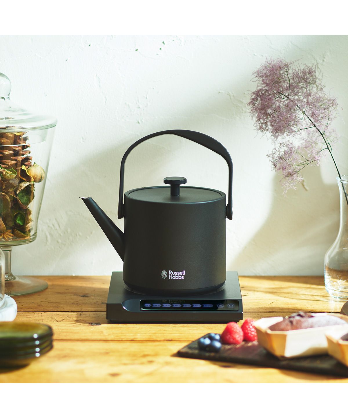 美品　2024年製　ラッセルホブス 温度調整タイプ電気ケトル Russell Hobbs ラッセルホブス Tケトル ケトル ポット 電気
