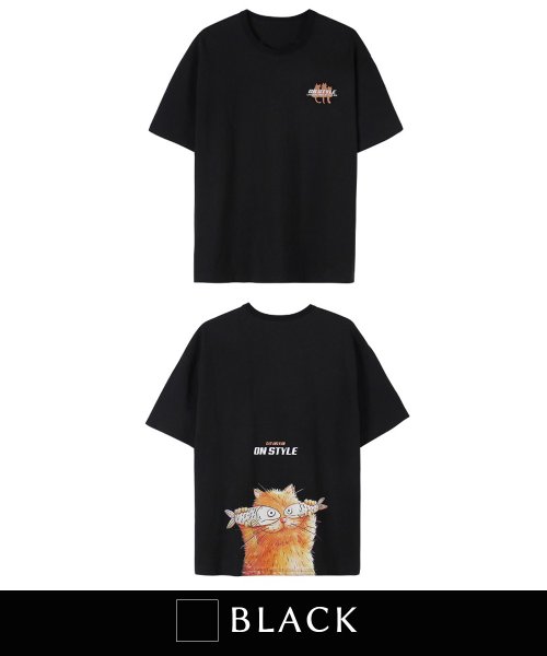 セール Hook ネコ柄プリント ビッグtシャツ Hook フック Hook D Fashion セール Hook ネコ柄プリント ビッグtシャツ Hook フック Hook D Fashion