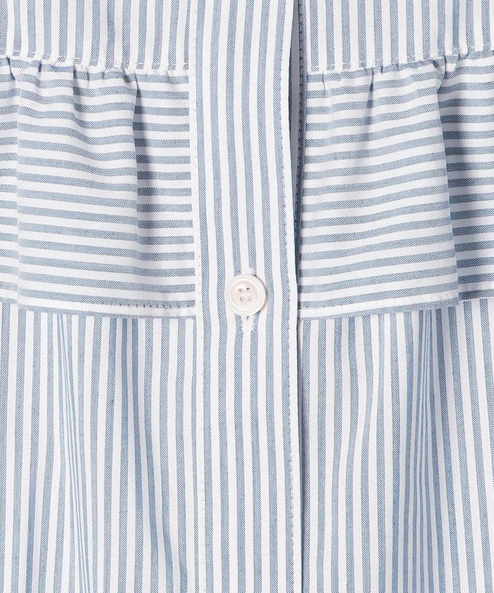 セール 20%OFF】SHIPS any: ヨーク フリル ブラウス2〈接触冷感