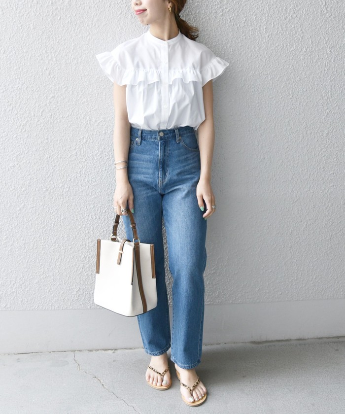 セール 20%OFF】SHIPS any: ヨーク フリル ブラウス2〈接触冷感