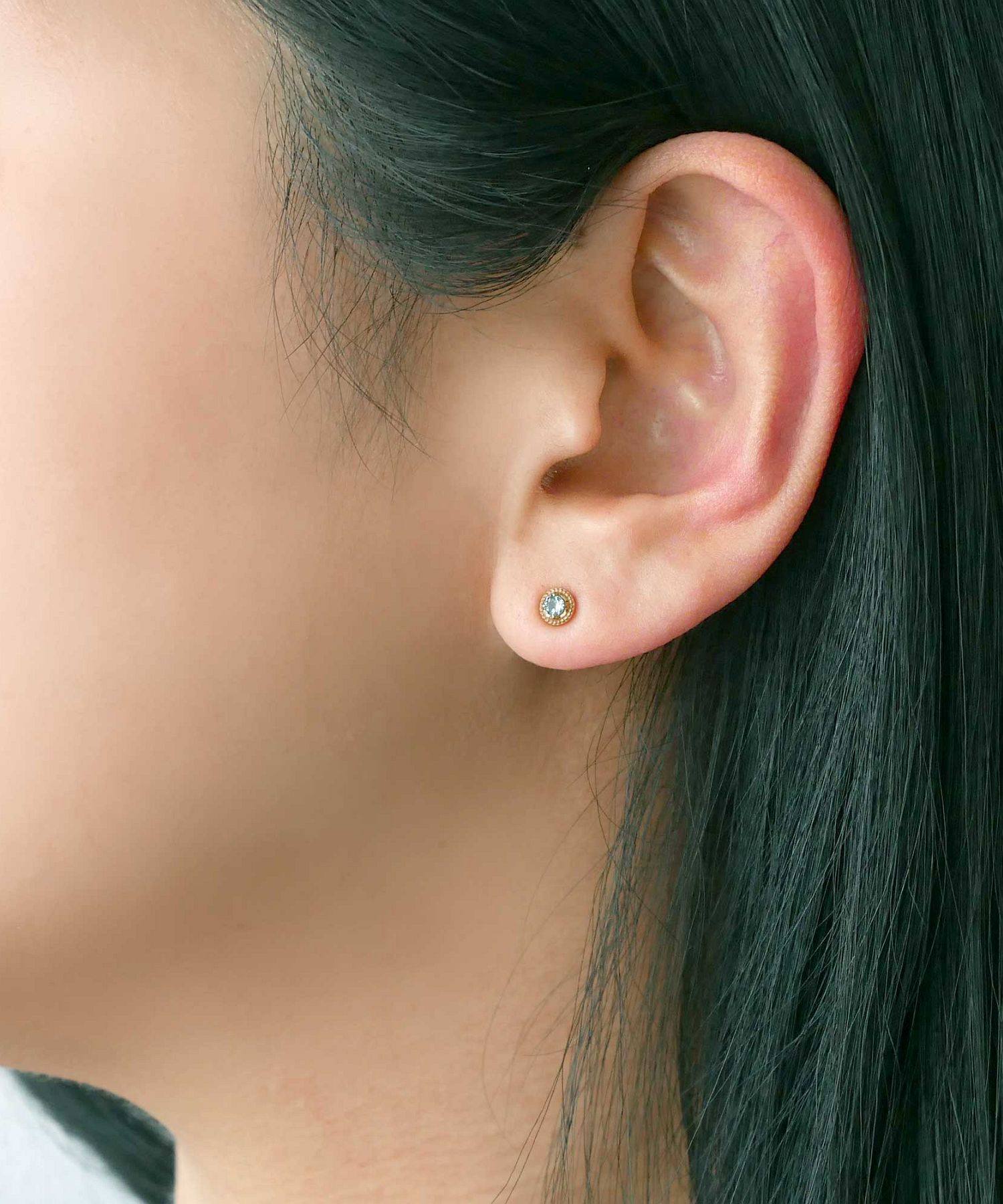 K10イエローゴールド カラーストーン ピアス | www.smim.cy