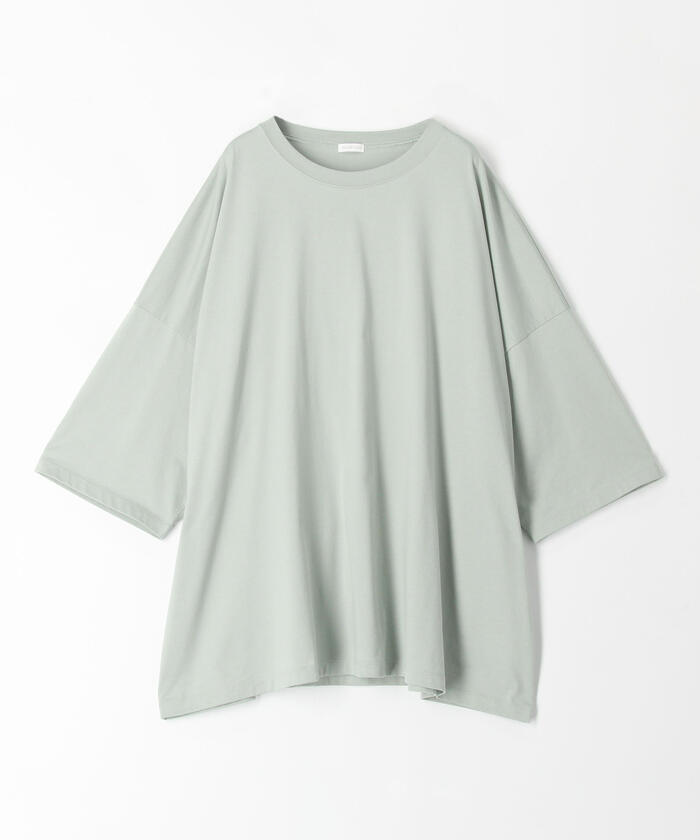 galerie vieファインコットンロングプルオーバー セール 30%OFF】ファインコットン ワイドプルオーバー(503934205