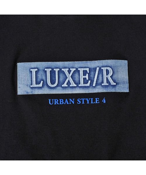 Luxe R デニムロゴエンボススパンテレコクルーネック半袖tシャツ ブランド プリント ボックスロゴ おしゃれ エスビーセレクト Sb Select D Fashion Luxe R デニムロゴエンボススパンテレコクルーネック半袖tシャツ ブランド プリント ボックスロゴ おしゃれ エスビーセレクト Sb Select D Fashion