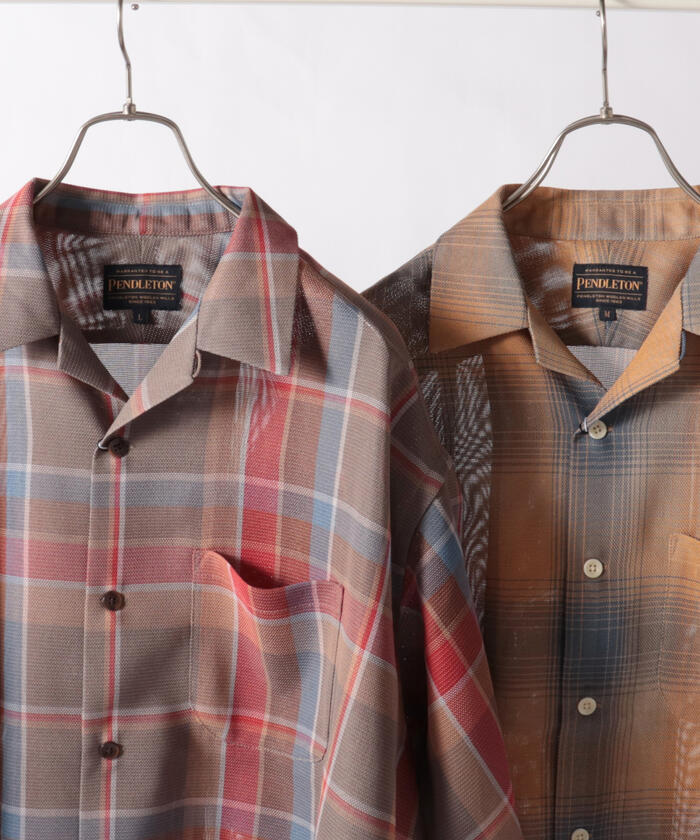 PENDLETON/ペンドルトン】OPEN COLLAR SHIRTS オープンカラーシャツ