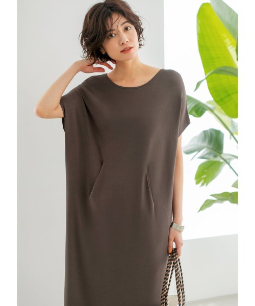 涼感ポケットポイントサマーニットワンピース スタイルデリ Style Deli D Fashion 涼感ポケットポイントサマーニットワンピース スタイルデリ Style Deli D Fashion