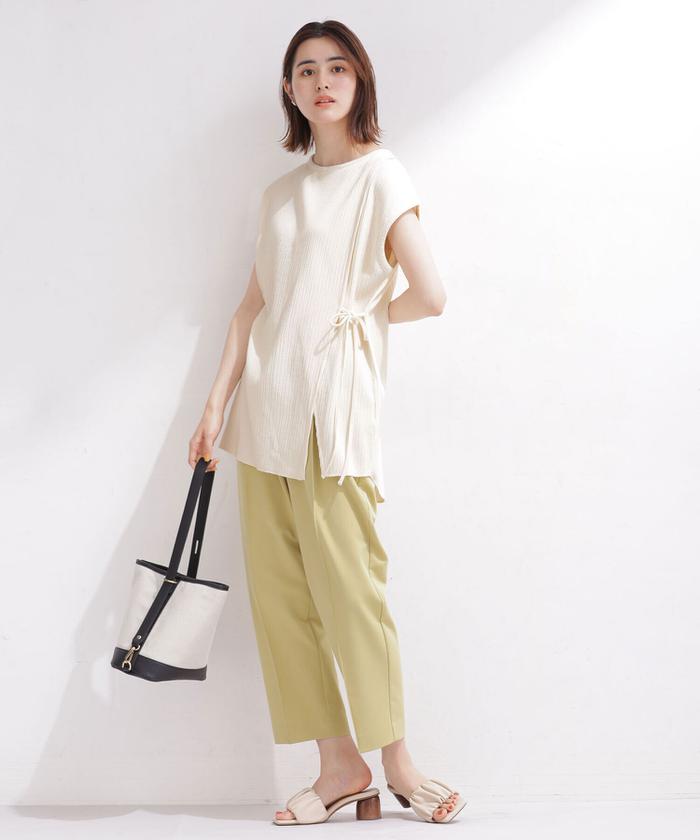 セール 30%OFF】リブカットパンツセットアップ ノースリーブ