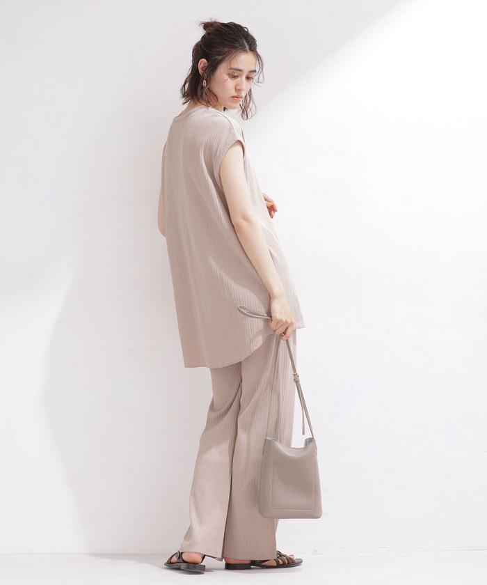セール 30%OFF】リブカットパンツセットアップ ノースリーブ