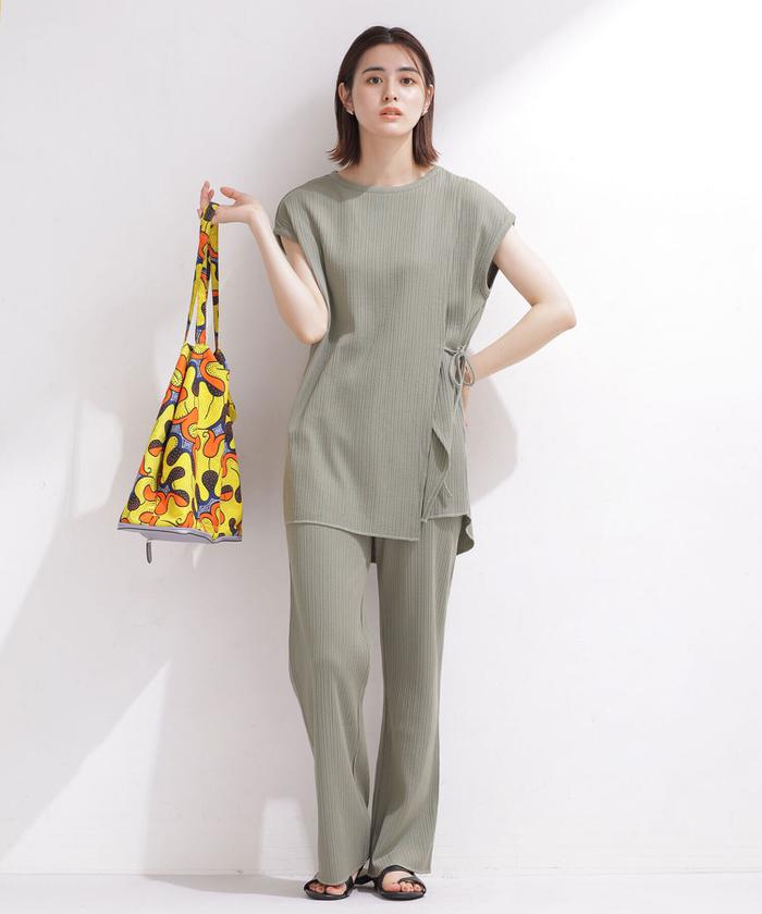 セール 30%OFF】リブカットパンツセットアップ ノースリーブ