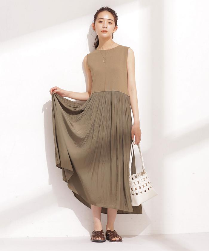 セール 40%OFF】ハーフミラノニットプリーツドッキング