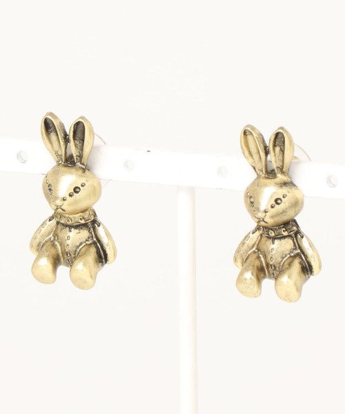 セール10 Off 韓国ライク オシャレ動物 くまとウサギ ピアス Aimoha アイモハ Aimoha D Fashion