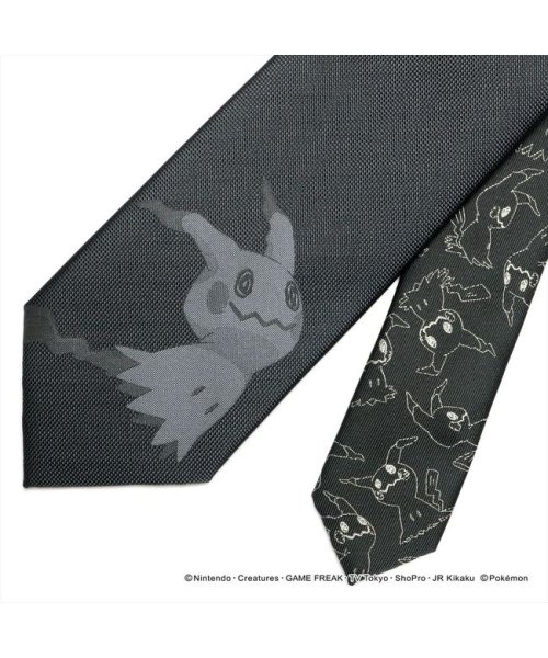 ポケモン ミミッキュ ネクタイ グレー系 小剣切り替え Tokyo Shirts Tokyo Shirts D Fashion
