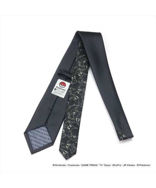ポケモン ミミッキュ ネクタイ グレー系 小剣切り替え Tokyo Shirts Tokyo Shirts D Fashion