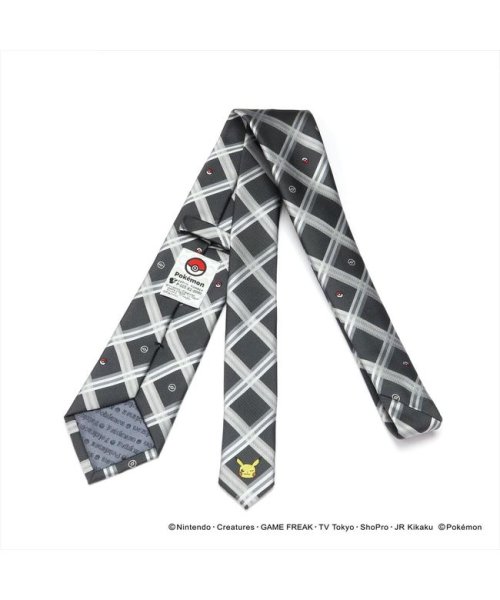 クーポン ポケモン ピカチュウ ネクタイ グレー系 Tokyo Shirts Tokyo Shirts D Fashion