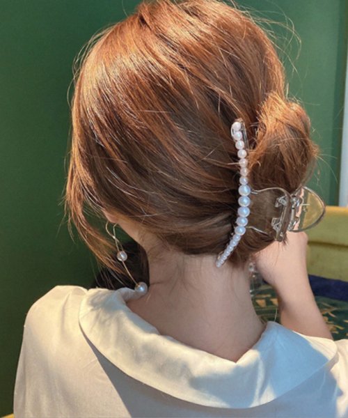 セール30 Off パール バンスクリップ ヘアクリップ 大粒パール バレッタ まとめ髪 髪飾り ヘアアクセサリー 髪留め ヘアアレンジ アクセント ショッピングゴー Shoppinggo D Fashion