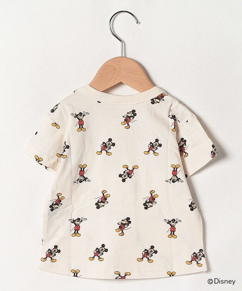 セール】【DISNEY】ミッキーマウスデザイン 総柄Tシャツ(504080042) プティマイン(petit main) d fashion