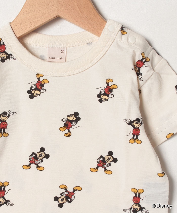 セール】【DISNEY】ミッキーマウスデザイン 総柄Tシャツ(504080042